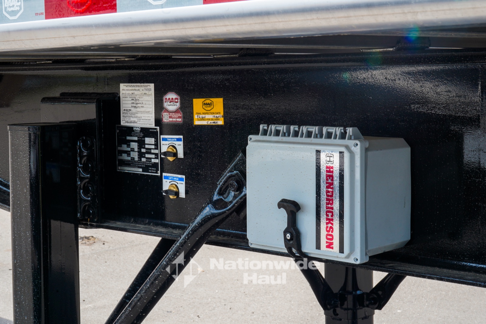 MAC FL Lightweight dump trailer, body detail
